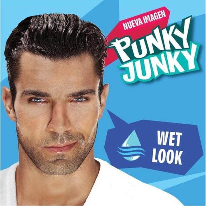 Punky Junky Maximum Hold Hair Gel White 17.63 Oz White Wax, Gel para Cabello de Hombre