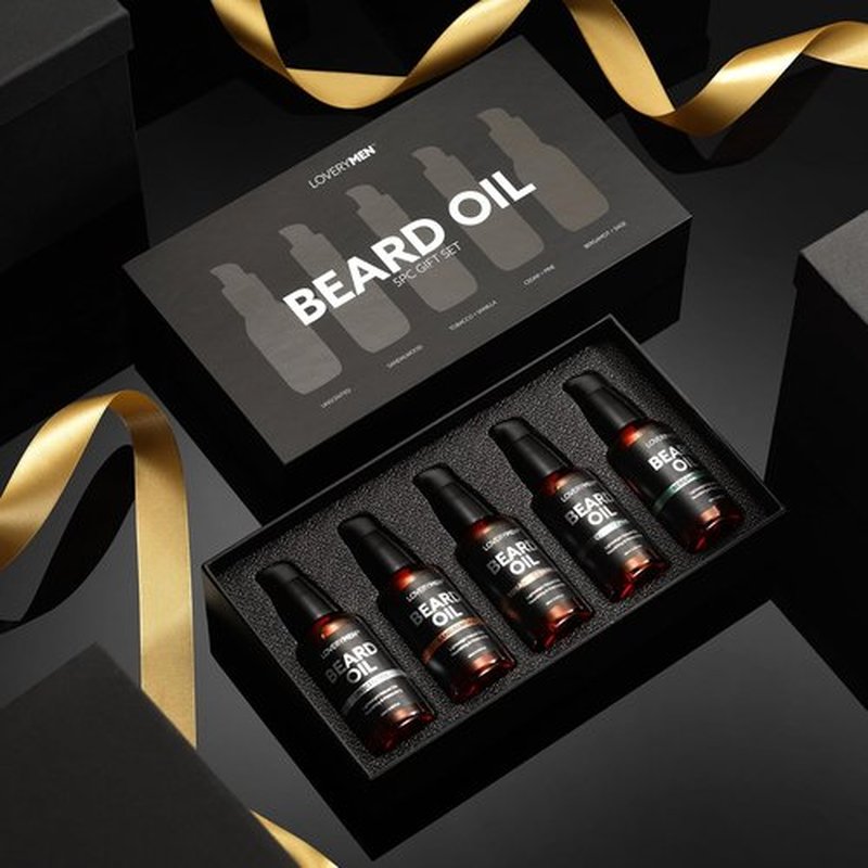 Skiennix Deluxe Beard Oil - Natural Grooming Kit with Argan & Jojoba Oil | Sandalwood & Tobacco Vanilla Fragrance