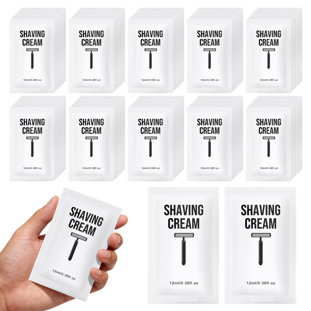 Lilingsty Shaving Cream Bulk, 12ml/0.42fl Oz Travel Shaving Cream, Individually Packaged, Suitable For Travel, Hotels, Home, Camping, Charities, Homeless People (300-PACK)