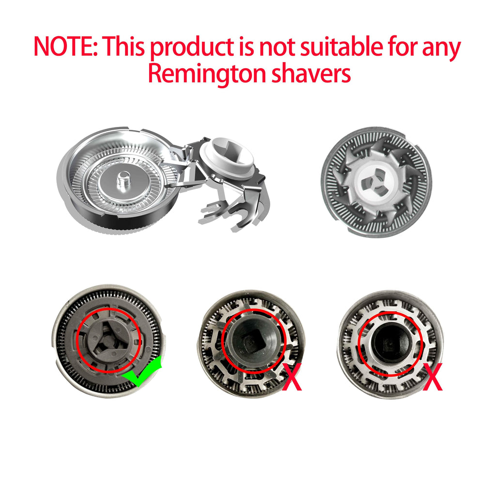 Replacement heads for electric shavers,Waterproof Replacement Blades for Mens Shaver,3-Pack