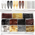 YGDZ Bobby Pins Set, Hair Pins, Hair Clips Kit, 2Inch Bobby Pins Brown Hair, Black, Blonde Hair, U Shaped Hair Pins for Buns, French Pins, Snap Hair Clips, Hair Barrettes, Hair Accessories for Women