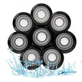 8D Electric Shaver Replacement Heads - Universal Stainless Steel Rotary Blades for Bald Head Razor | 8 Black Blades