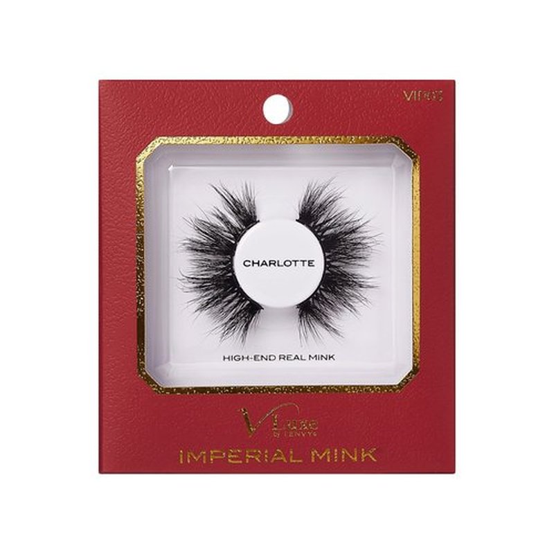 i•ENVY False Lashes, Imperial Mink High-End Eyelashes, Handcrafted Dramatic Natural Lashes, Wispy Fluffy Volume Extension Eyelashes (CHARLOTTE)
