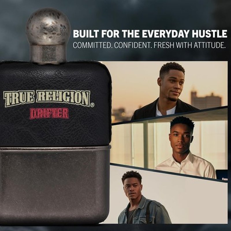 True Religion Drifter EDT Spray for Men - 3.4 oz | Fresh & Invigorating Fragrance