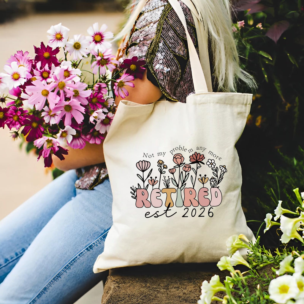 Physkoa EST2026 Retirement Gifts for Women-–Funny Retirement Gift for Retiring Boss/Coworker/Teacher/Nurse/Mom-Includes Insulated Tumbler & Canvas Tote Bag,Perfect for Happy Retirement Celebration