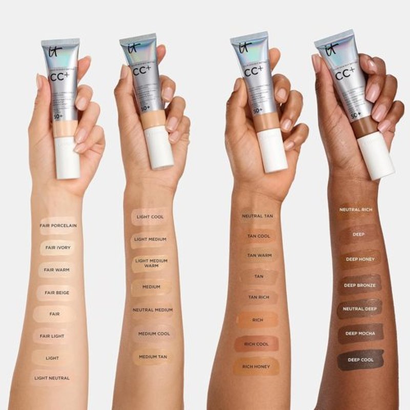 IT Cosmetics CC+ Cream - Full Coverage Foundation With SPF 50+ & Anti-Aging Hydration | Lightweight, All Skin Types