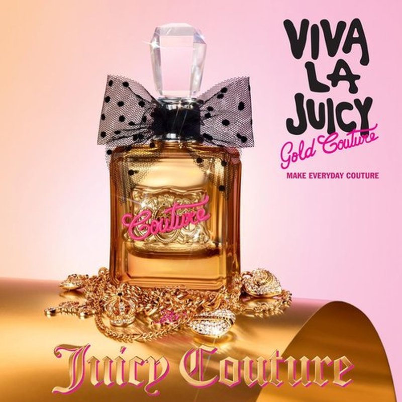 Juicy Couture Viva La Juicy Gold Eau De Parfum - Fruity Women's Perfume with Berry, Jasmine & Vanilla Cream - 3.4 oz Spray