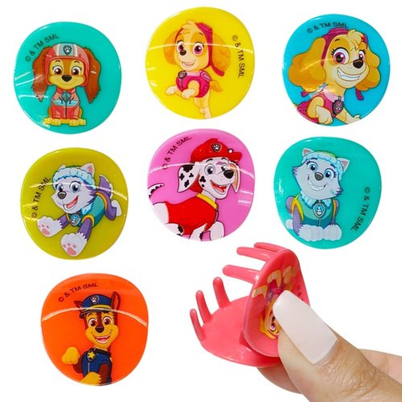 LUV HER Paw Patrol Girls Butterfly Hair Clips - 8 Cute Hair Clips with Small Soft Claw, Clips for Every Occasion - Multi Color with Your Favorite Paw Patrol Characters - Ages 3+