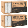 GOLD HONEY Bamboo Cotton Swabs 1200 Count with Paper Box - Double Tipped Ear Swabs - Cotton Buds for Ear Wax Removal, Beauty Care, Nail Care, Crafts, Removing Dust & Dirt