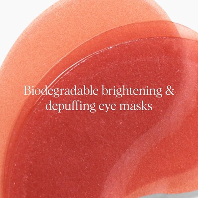 DRMTLGY Brightening Eye Masks - Biodegradable Hydrogel Patches with Caffeine & Peptides - Depuff & Hydrate - 2 Pack (60 Count Each)