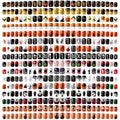 384 Pcs 16 Pack Halloween Press on Nails Halloween Short Fake Square False Nails Plastic Artificial Nail Tips Full Cover Coffin with Ghost Pumpkin Spider Pattern for Women(Vivid Pattern)