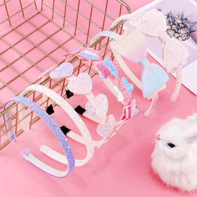 ARBEYOOU Girls Headbands 6 Pack Headbands for Girls Toddler Headband Pink Hair Bands for Ages 4-12 Little Girl Bow Heart Head Band Hair Accessories Pretty Gifts Cute Trendy Stuff