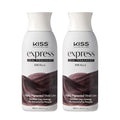 Kiss Express Semi-Permanent Hair Color - Vivid Pigmented Dye for Vibrant Hair | Gentle Formula, Gray Coverage, 3.5 oz (Black, 2 Count)