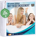 Utopia Bedding Zippered Mattress Encasement - 100% Waterproof & Bed Bug Proof Full Protector | Absorbent Six-Sided Cover