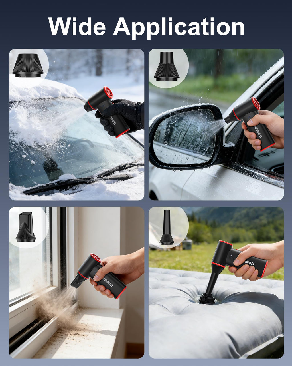 GOOLOO F3 Compressed Air Duster, 150000RPM Ultra-Power PC Air Duster
