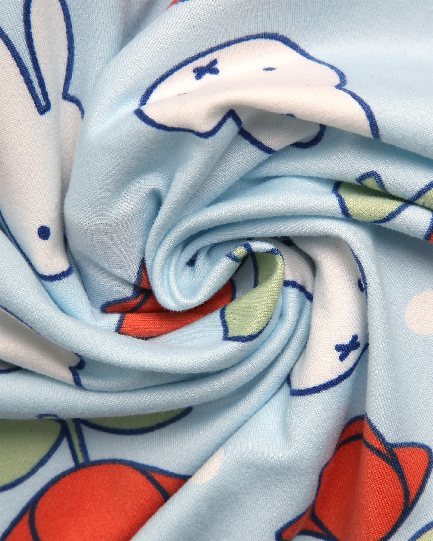 COCO BRANDS Miffy Womens Pajama Sets - 2 Piece Soft Button Down Sleep Shirt with Matching Pajama Pants or Pajama Shorts, Size Large, Miffy Flower Blue
