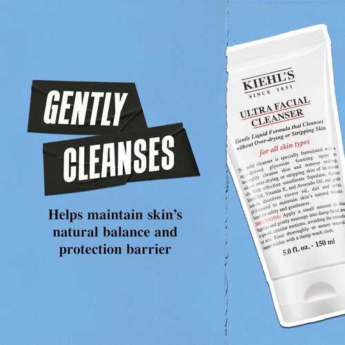 Kiehl's Ultra Facial Cleanser - Lightweight Foamy Formula that Replenishes Skin Barrier | All Skin Types