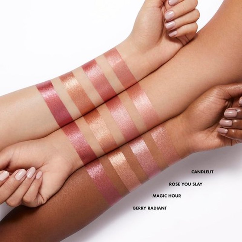 e.l.f. Halo Glow Blush - Liquid Blush Wand for Radiant Cheeks, Infused with Squalane | Berry Radiant