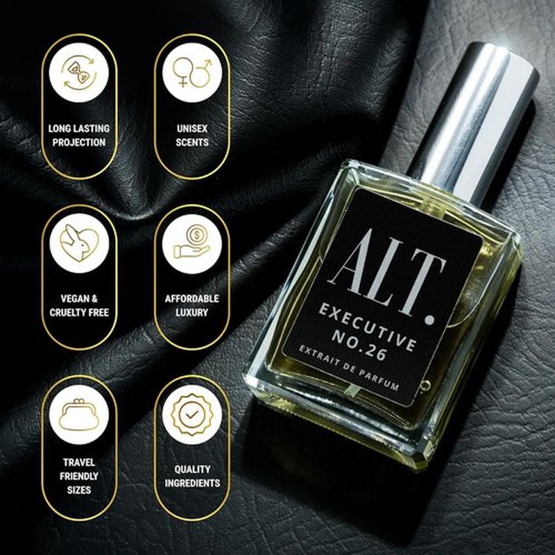 ALT. FRAGRANCES Executive No. 26 - Long Lasting Woody Fruity Extrait de Parfum for Men | 60ml