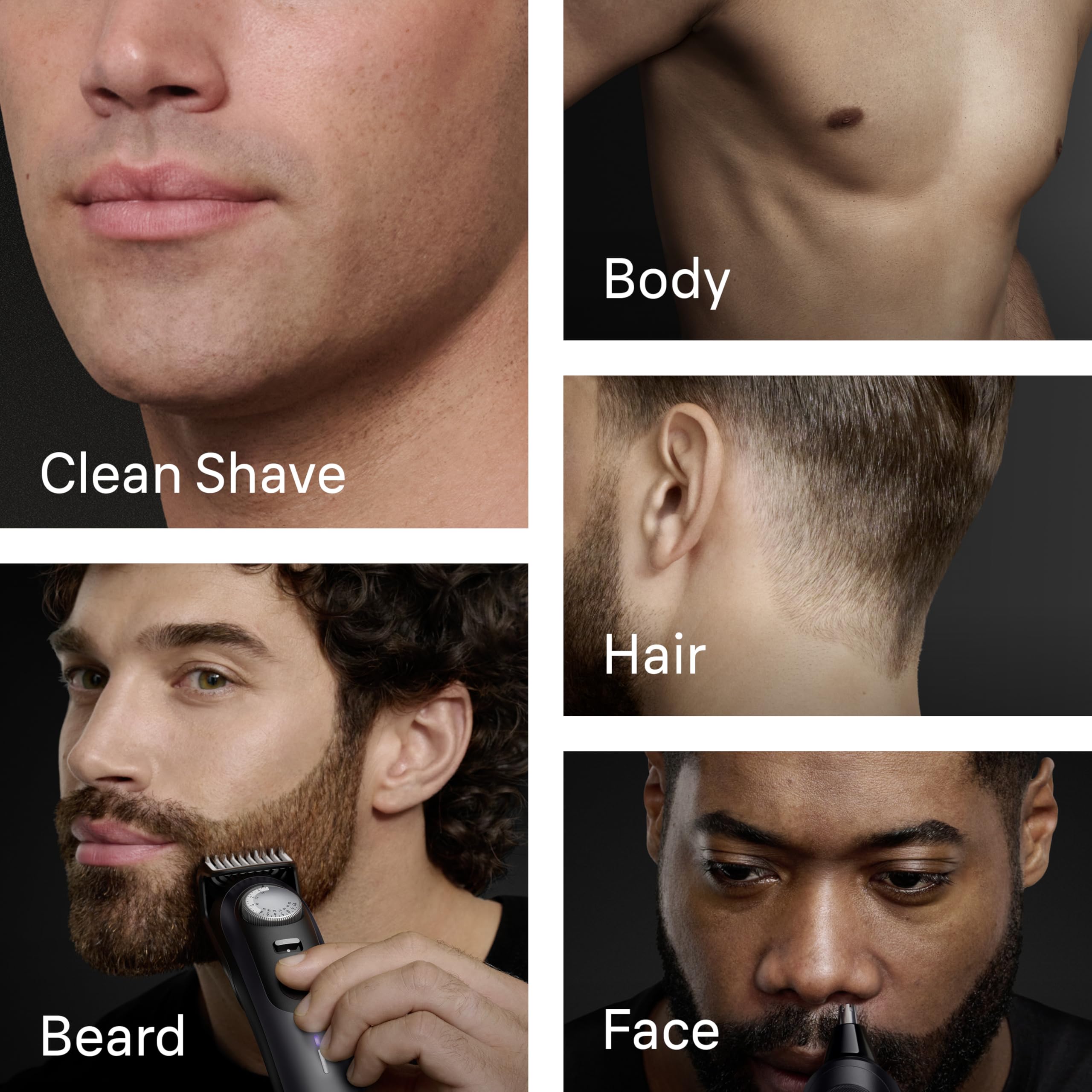 Braun Series 9 PRO All-in-One Beard & Body Grooming Kit for Men, Cordless Trimmer, Hair Clippers & Shaver for Face, Hair & Body with Gillette Labs Razor, AIO 9555