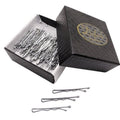 Dofash 3.5CM/1.38IN Mini Bobby Pins for Thin Hair in Box Tiny Hair Pins Decorative Hair Accessories for Women Gray Fine Hair 100 Count