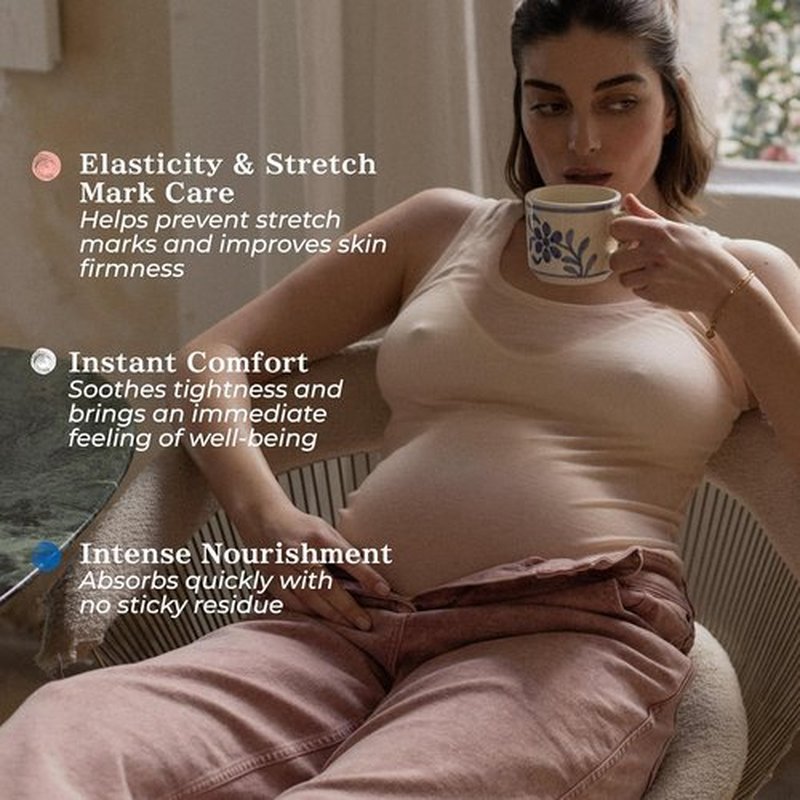 Minois Paris Pregnancy Body Oil - Organic Stretch Mark Prevention & Firming Skin Therapy - Made in France