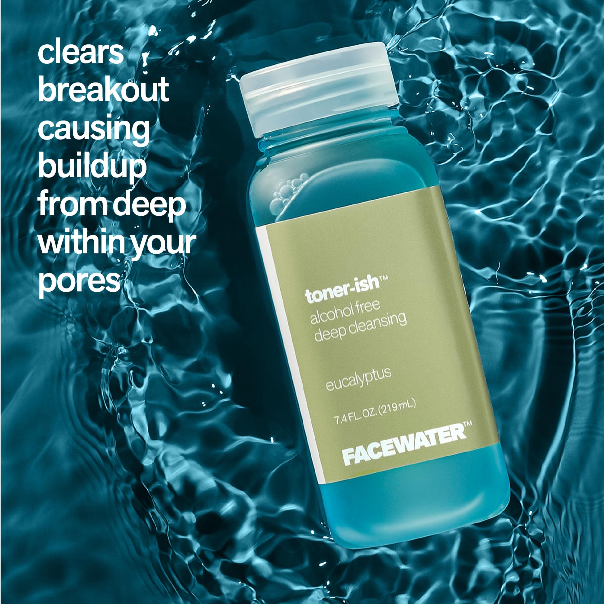 Facewater Toner-ish Deep Cleansing Eucalyptus Alcohol Free Toner