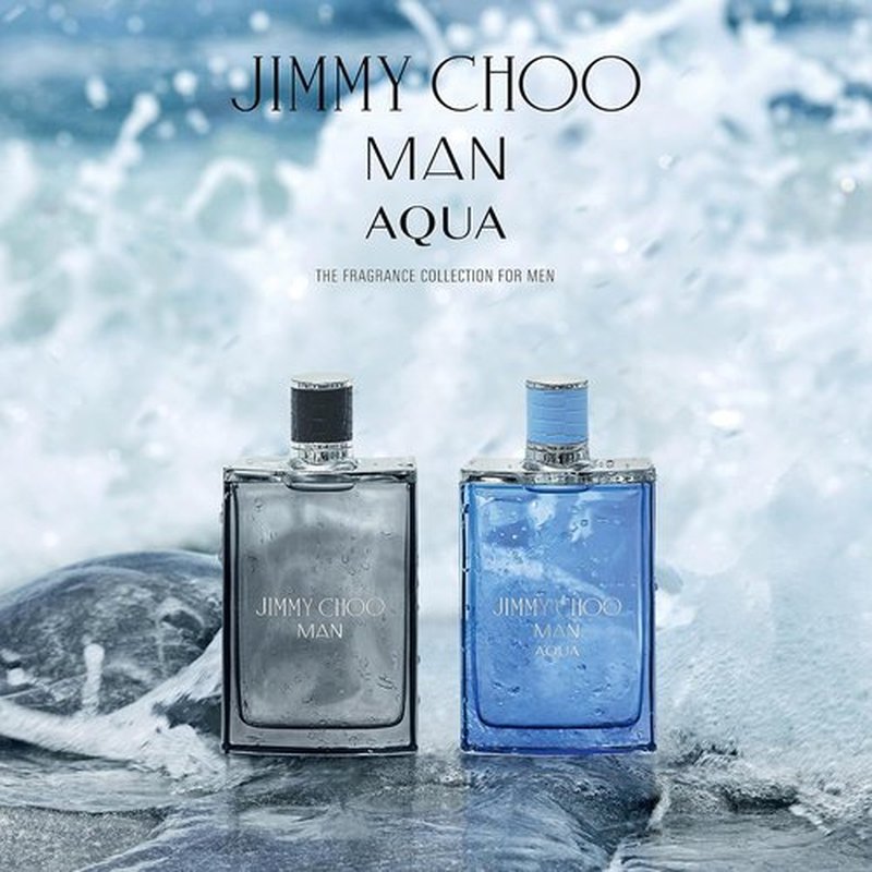 JIMMY CHOO - Man Aqua Eau de Toilette - Refreshing Men's Fragrance with Grapefruit & Salty Moss - 3.3 oz
