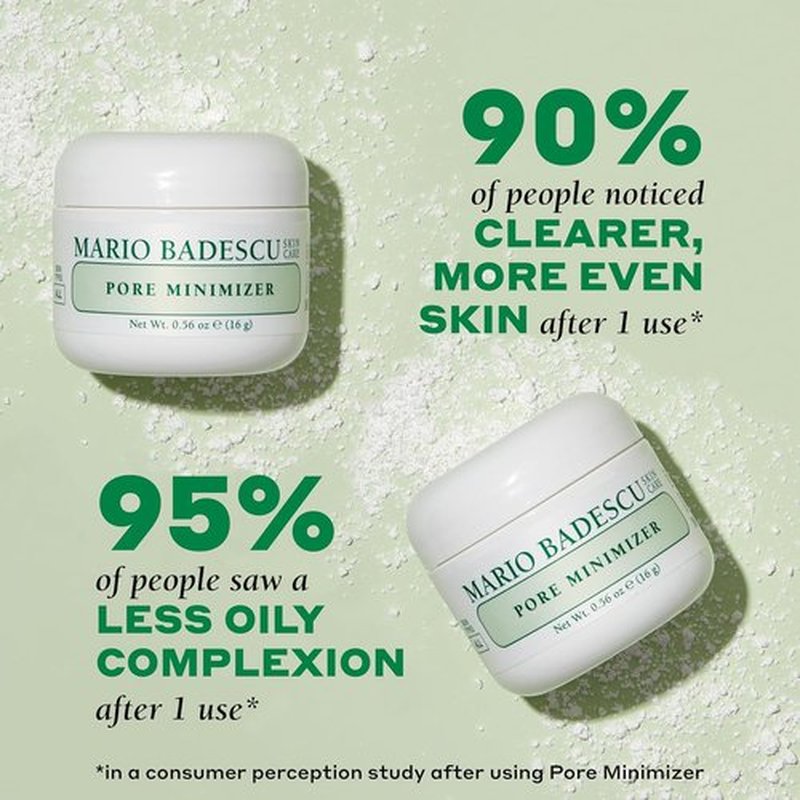 Mario Badescu Silver Powder - Pore Minimizer Facial Mask with Kaolin Clay & Zinc Oxide, 1 oz