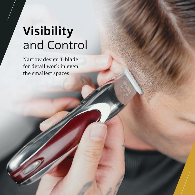 Wahl Professional 5 Star Align Trimmer - Cordless T-Blade with High-Speed Motor | 180-Minute Run Time