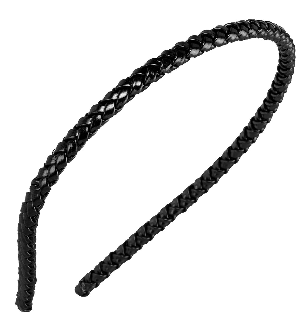 L. Erickson Braided 1/4" Headband - Black