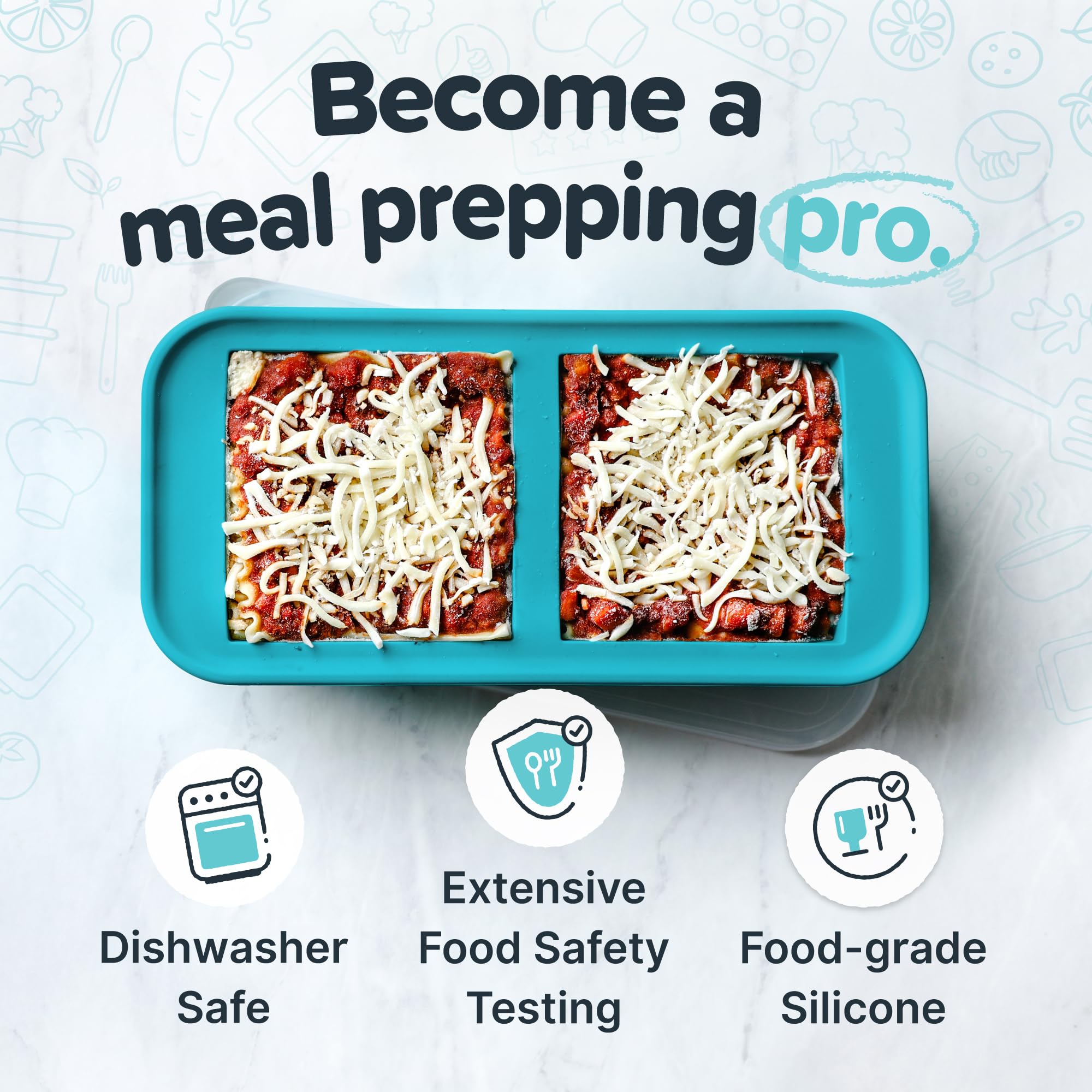 Souper Cubes Silicone Freezer Molds Gift Set, Aqua