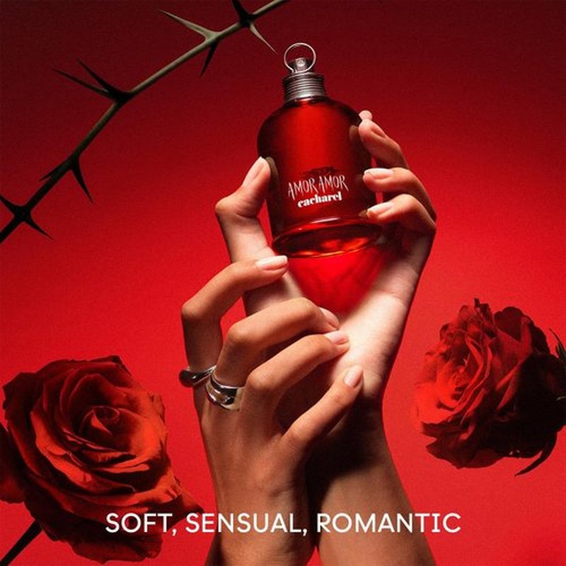 Cacharel Amor Amor Eau de Toilette for Women - Fruity Vanilla & Blackcurrant Perfume | Sensual & Romantic Fragrance