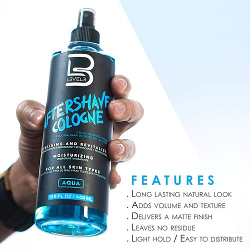 L3 Level 3 After Shave Spray Cologne - Moisturizing Formula for Soft Skin - 13.5 fl oz / 400 ml