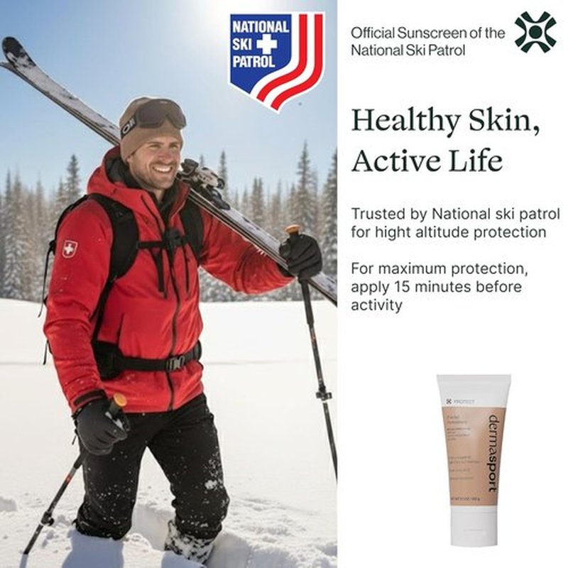 Dermasport SPF 50 Sunscreen Lotion - Hydrating, Non-Greasy, Broad Spectrum Protection for Athletes