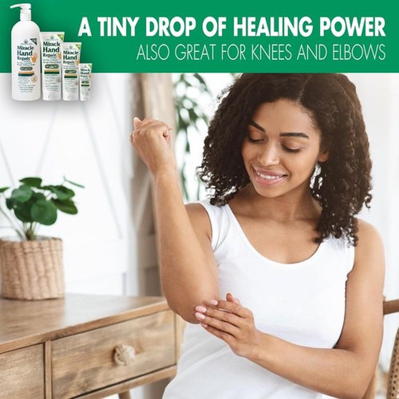 Miracle Hand Repair Cream - Best Healing Cream with 60% Aloe Vera | Non-Greasy Moisturizer for Dry Cracked Hands (3-Pack)