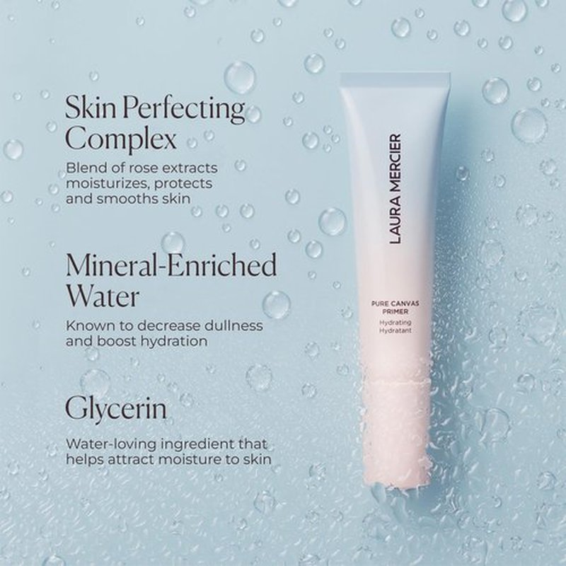 Laura Mercier Flawless Treats Mini Prime + Set Duo, Talc-Free Translucent Loose Setting Powder Ultra-Blur, Hyaluronic Acid Infused, Hydrating Primer, For Normal to Dry + Mature Skin, Holiday Gift Set