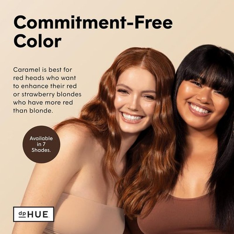 dpHUE Glossy Glaze - Caramel In-Shower Liquid Hair Gloss for Luminous Shine & Color - Paraben Free