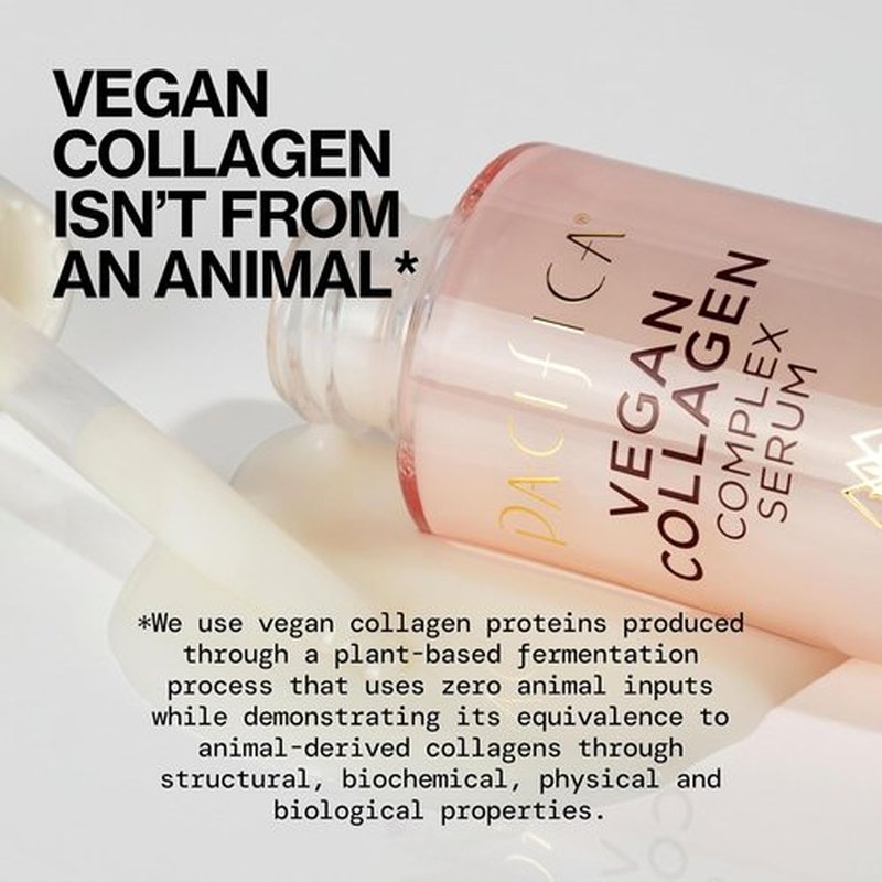 Pacifica Vegan Collagen Complex Face Serum - Anti-Aging Hydration with Hyaluronic Acid | Plumping & Firming for Fine Lines