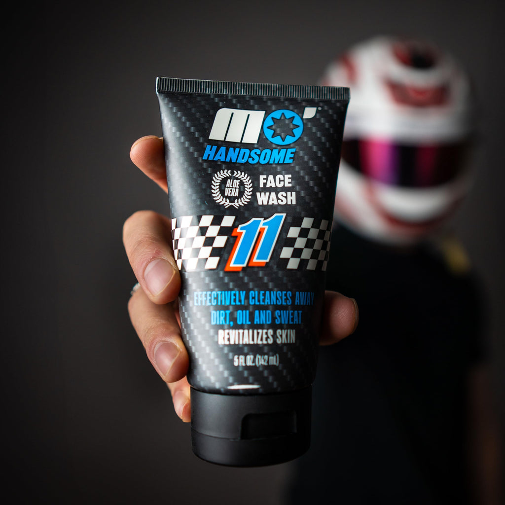 Mo' Handsome Men's Face Wash Deep Cleaning Facial Cleanser for Oily & Combination Skin - Aloe Vera, Vitamin E & Pro-B5 - Sulfate-Free, Paraben-Free Post-Workout Daily Face Wash for Men