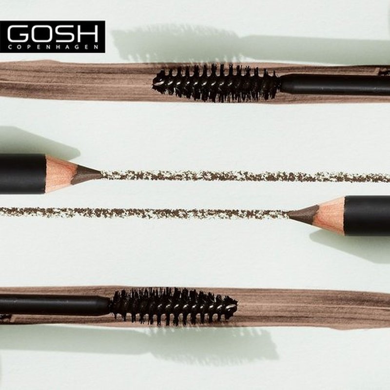Gosh Eyebrow Pencil - Rich Brown Color for Defined Brows | Long-Lasting Formula