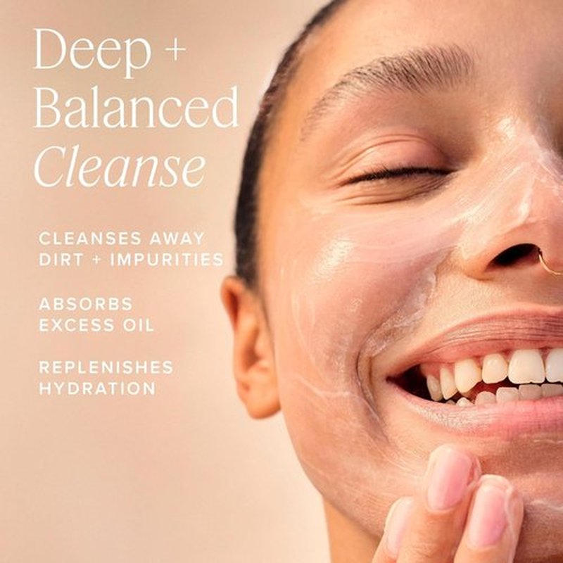 Farmacy Foaming Face Wash for Oily Skin - Oil-Free Gentle Cleanser & Exfoliator with Green Clay (150ml)