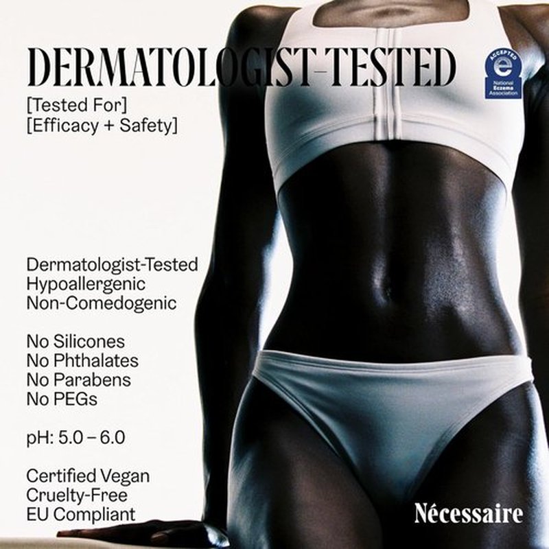 Nécessaire The Body Cream - Rich Barrier Repair With 5% Niacinamide & Ceramides | Fragrance-Free, 200 ml