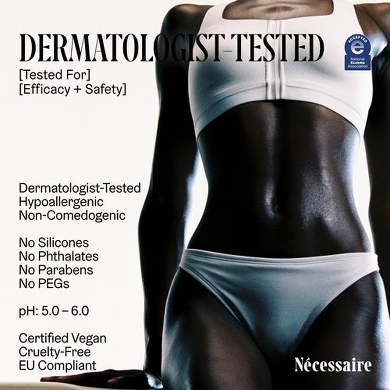 Nécessaire The Body Cream - Rich Barrier Repair With 5% Niacinamide, 5 Essential Ceramides + Hyaluronic Acid. Fragrance-Free. Non-Comedogenic. 200 ml / 6.8 fl oz