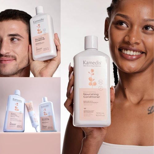 KAMEDIS Hair Conditioner Botanicals-Based. Moisturizer for Dry Damaged Hair & Sensitive Scalp. Contains Shea Butter, Coconut Oil & Argan Oil.16.9 Fl Oz.