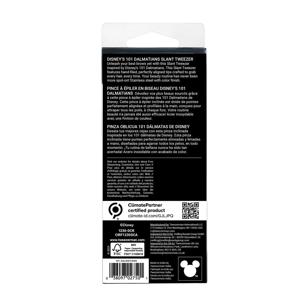 Tweezerman Slant Tweezer – Tweezerman Tweezers for Eyebrows 101 Dalmatians