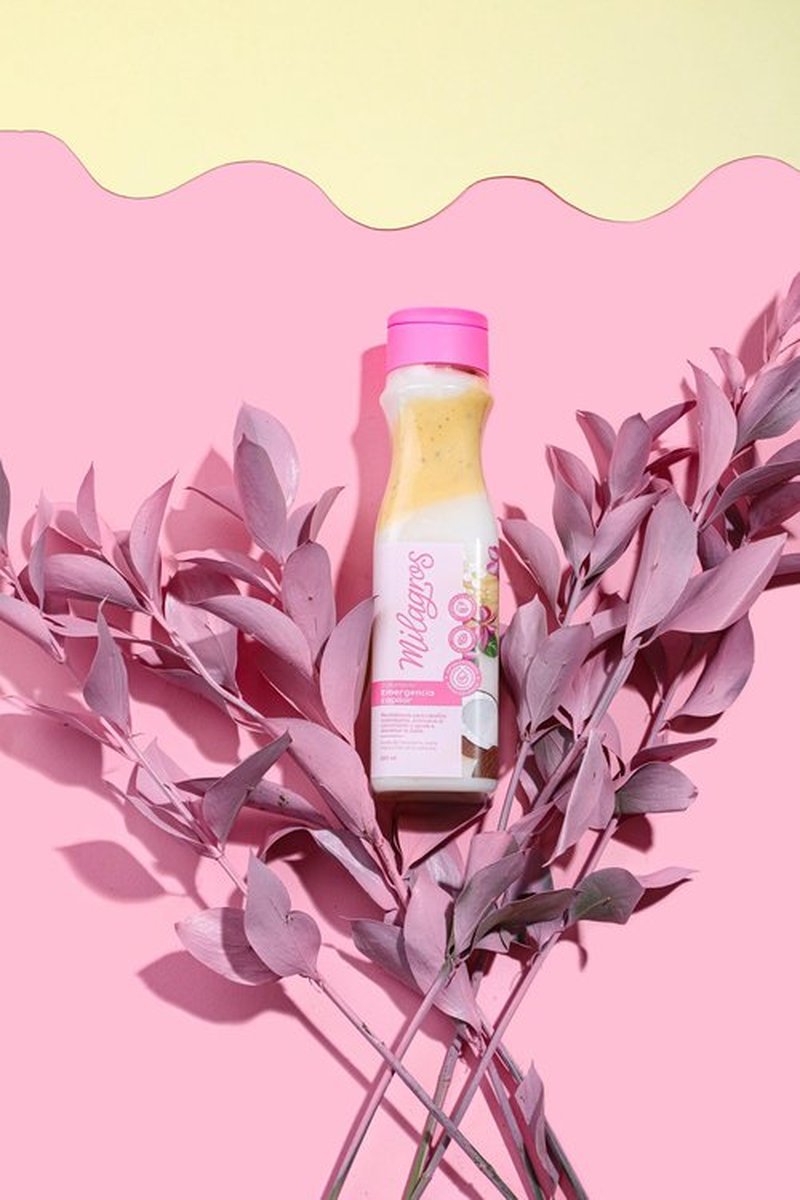 Milagros Emergencia Capilar Tratamiento Original Colombian Hair Care Products for Natural Growth, Strengthening, and Repair, 100% Natural, Pink