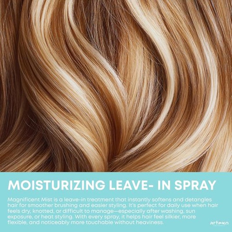 Artègo Rain Dance Oasis Mist - Leave-In Detangling & Moisturizing Hair Spray (5.1 oz) | Anti-Frizz & Shine