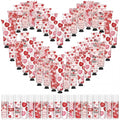 Demissle 36 Sets Valentine's Day Party Favor Gifts Galentine's Hand Cream Lip Balm Bulk Set Red Candy Heart Moisturizing Hand Lotion Exchange Basket Stuffer Bingo Gifts for Women Teacher Coworker