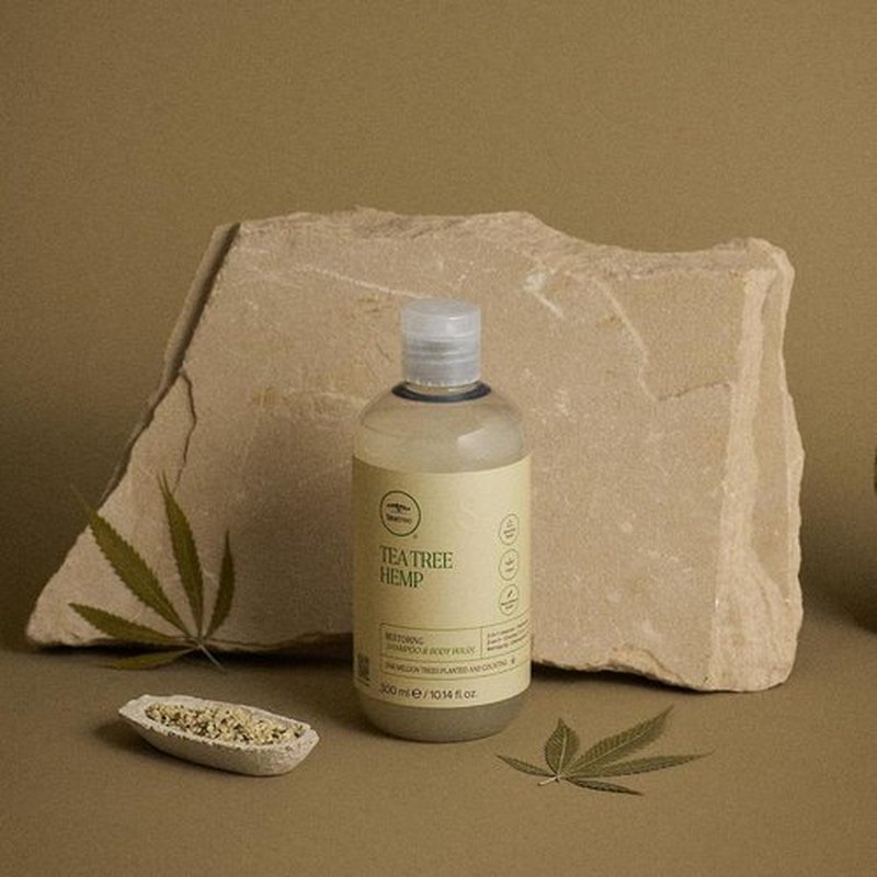 Skiennix Tea Tree Hemp Restoring Shampoo & Body Wash - 2-in-1 Cleanser for All Hair Types